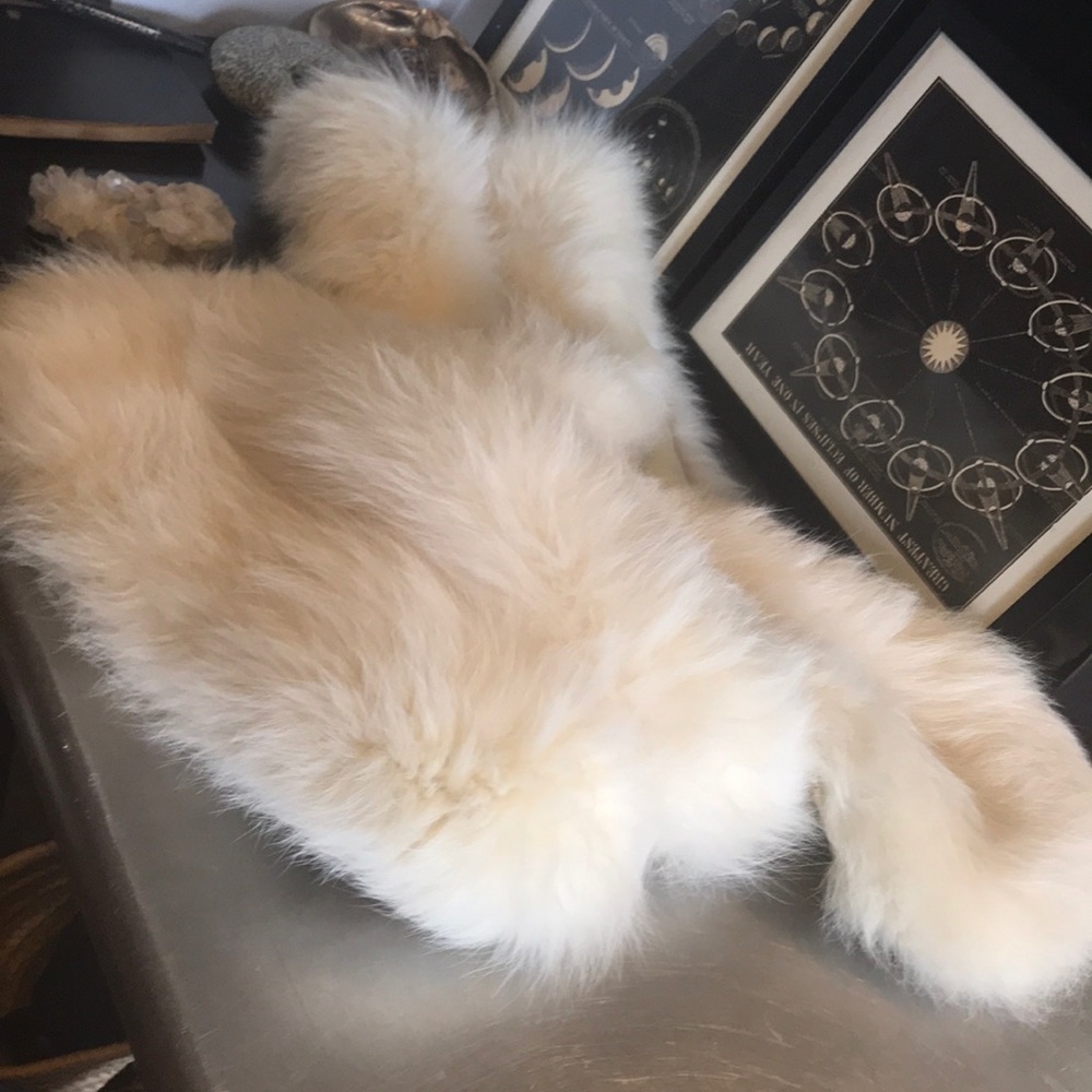 White fox fur boa wrap
